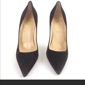 Christian Louboutin So Kate 120 Brown Suede Heels